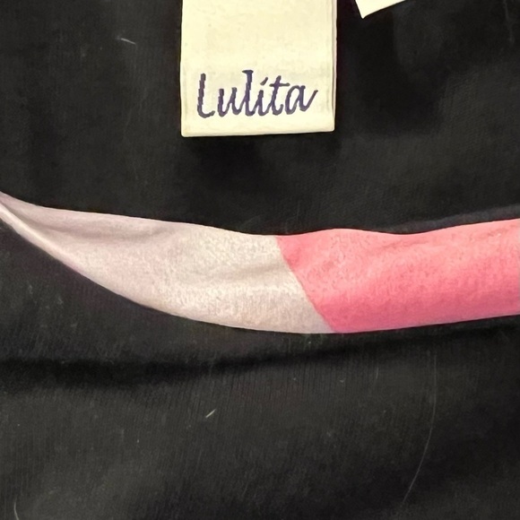 Lulita tunic/mini dress, all cotton, darling close fitting summer asymmetrical. - Picture 3 of 8